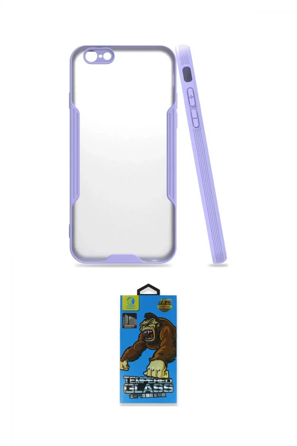 ieg™ iPhone 6 Kılıf Atlas Asil Serisi - Siyah 18D Cam Ekran Koruyucu