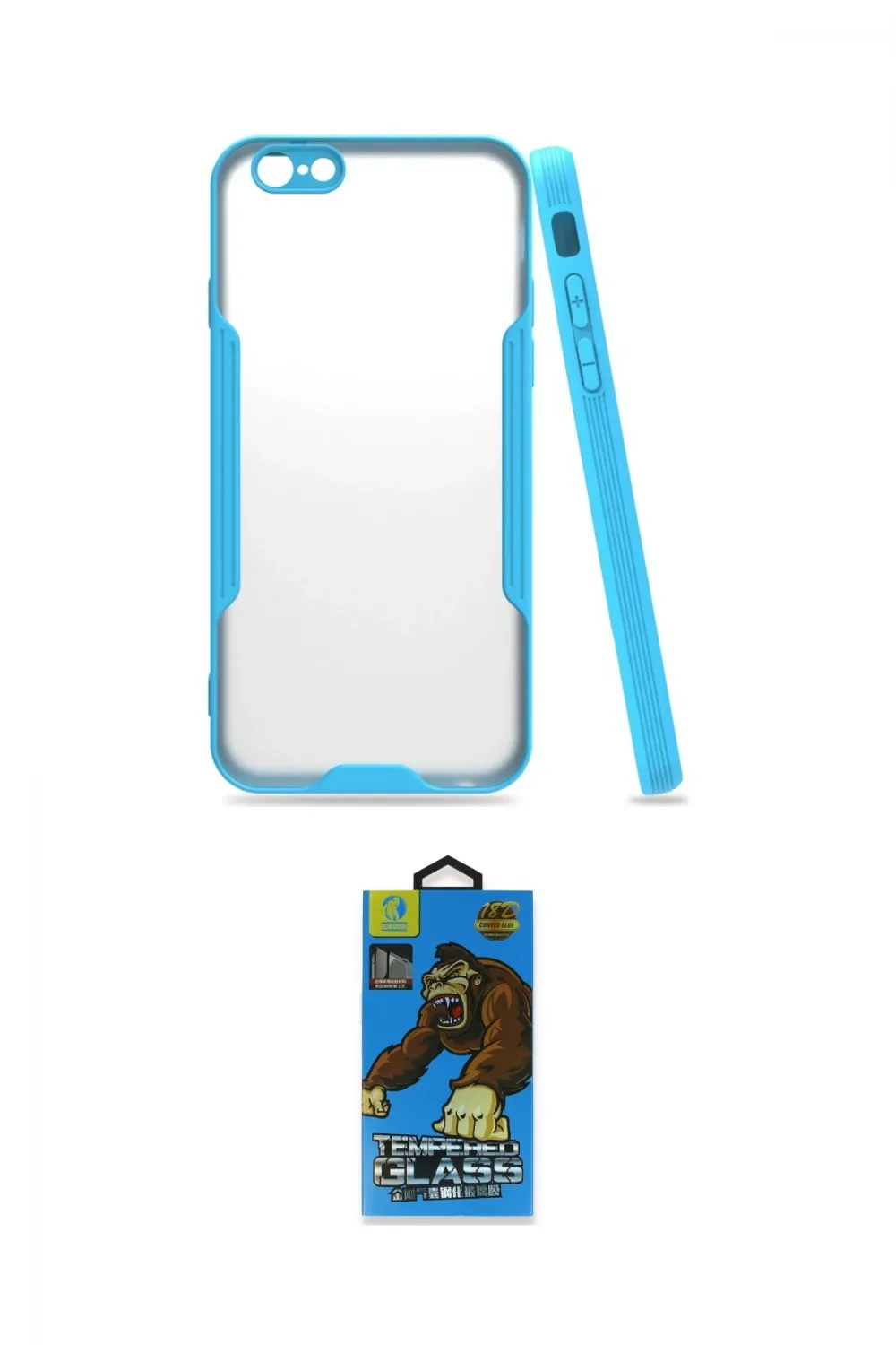 ieg™ iPhone 6 Kılıf Atlas Asil Serisi - Siyah 18D Cam Ekran Koruyucu