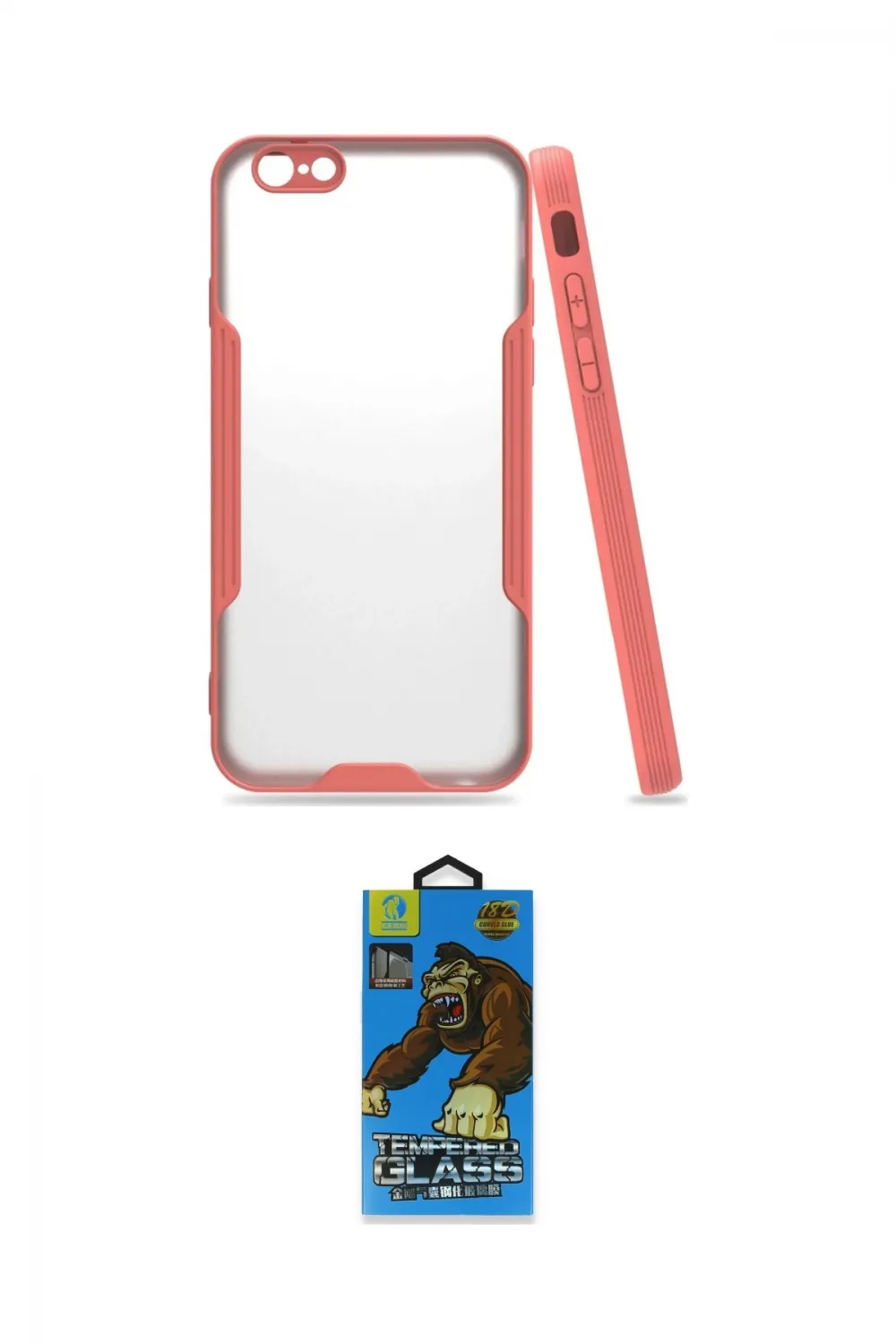 ieg™ iPhone 6 Kılıf Atlas Asil Serisi - Siyah 18D Cam Ekran Koruyucu