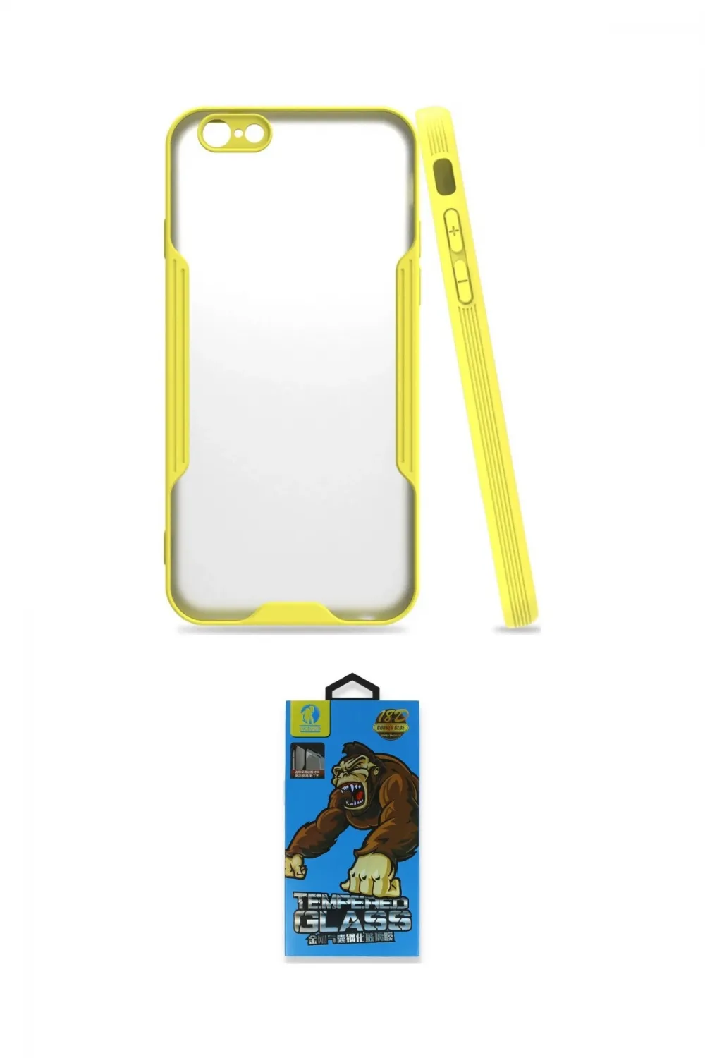 ieg™ iPhone 6 Kılıf Atlas Asil Serisi - Siyah 18D Cam Ekran Koruyucu