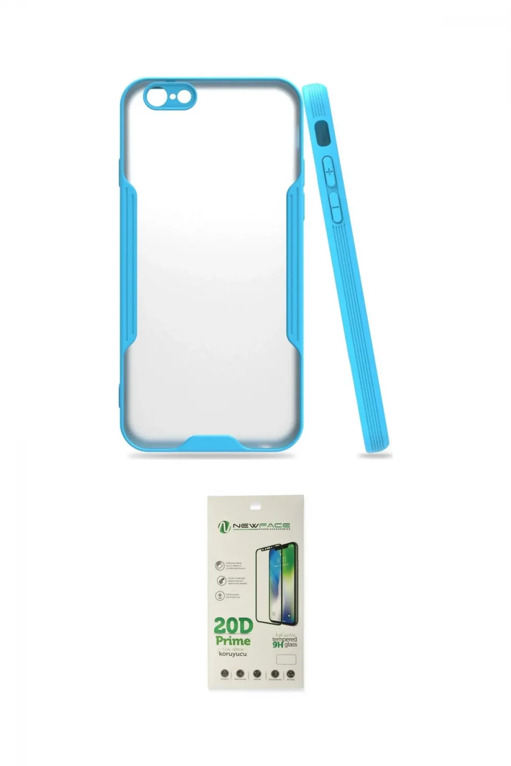 ieg™ iPhone 6 Kılıf Atlas Asil Serisi - Siyah 20D Premium Cam Ekran Koruyucu