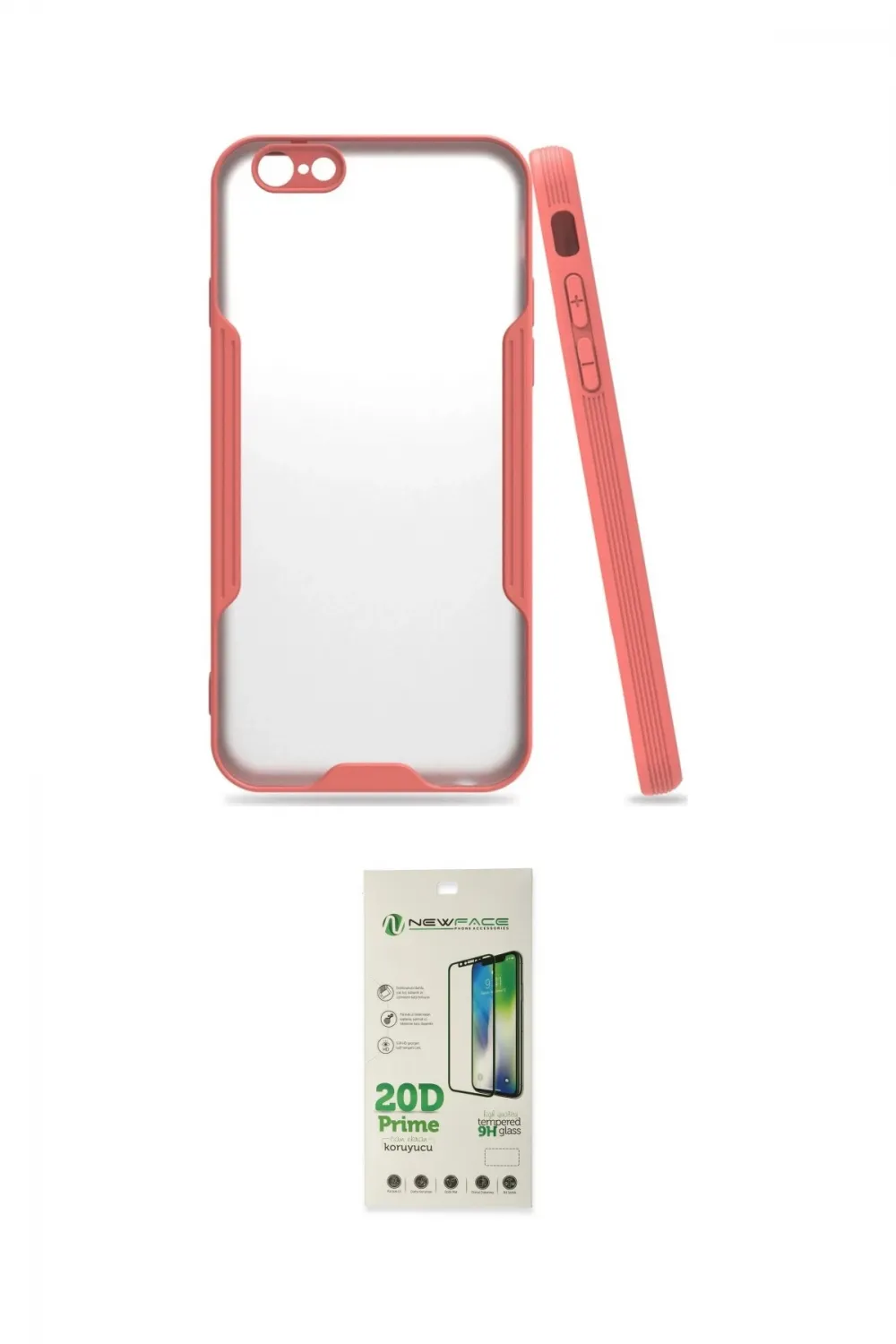 ieg™ iPhone 6 Kılıf Atlas Asil Serisi - Siyah 20D Premium Cam Ekran Koruyucu