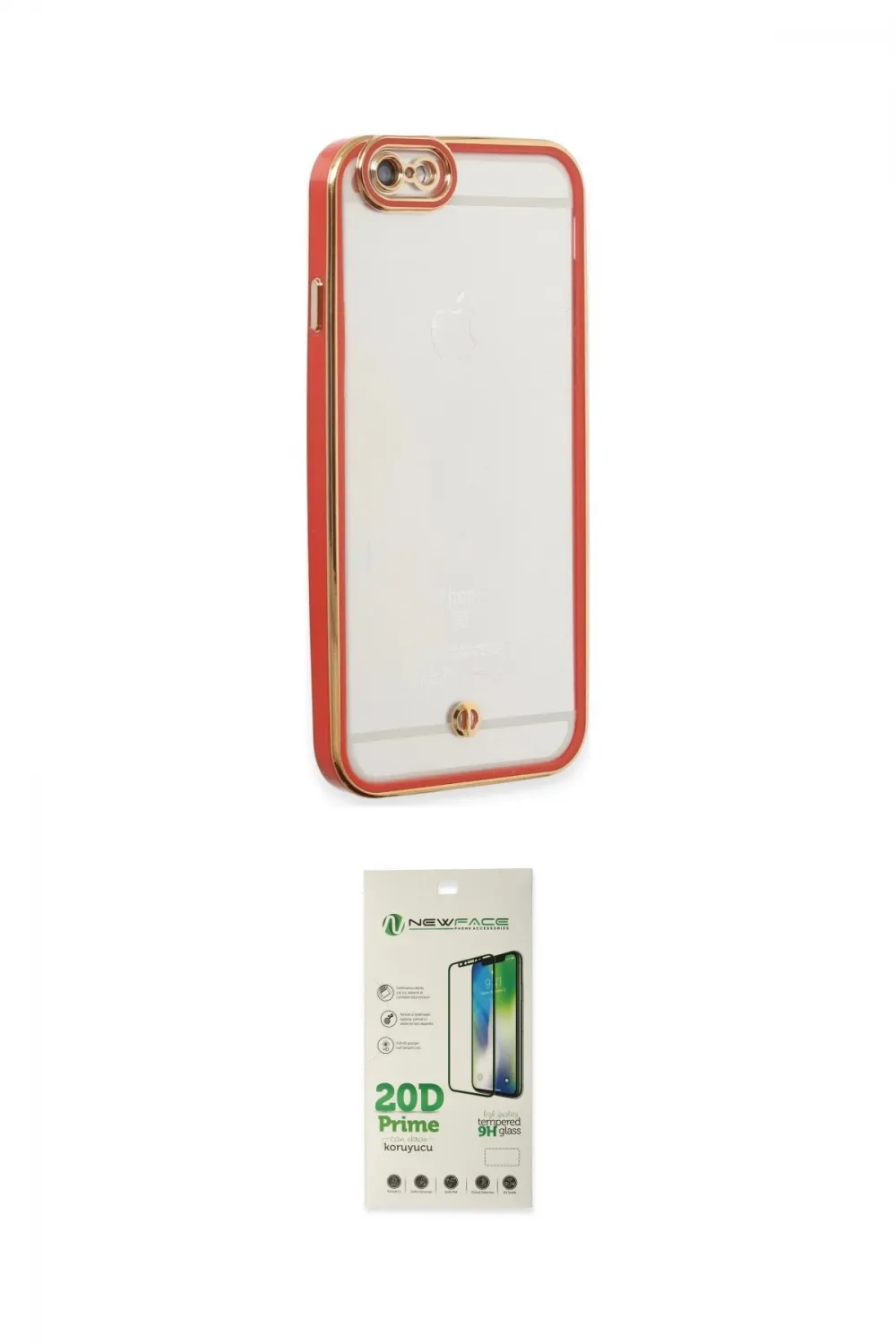 ieg™ iPhone 6 Kılıf Çekirdek Klasik Serisi - Beyaz 20D Premium Cam Ekran Koruyucu