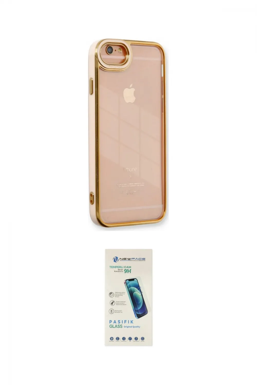 ieg™ iPhone 6 Kılıf Çekirdek Klasik Serisi - Şeffaf Pasifik Cam Ekran Koruyucu