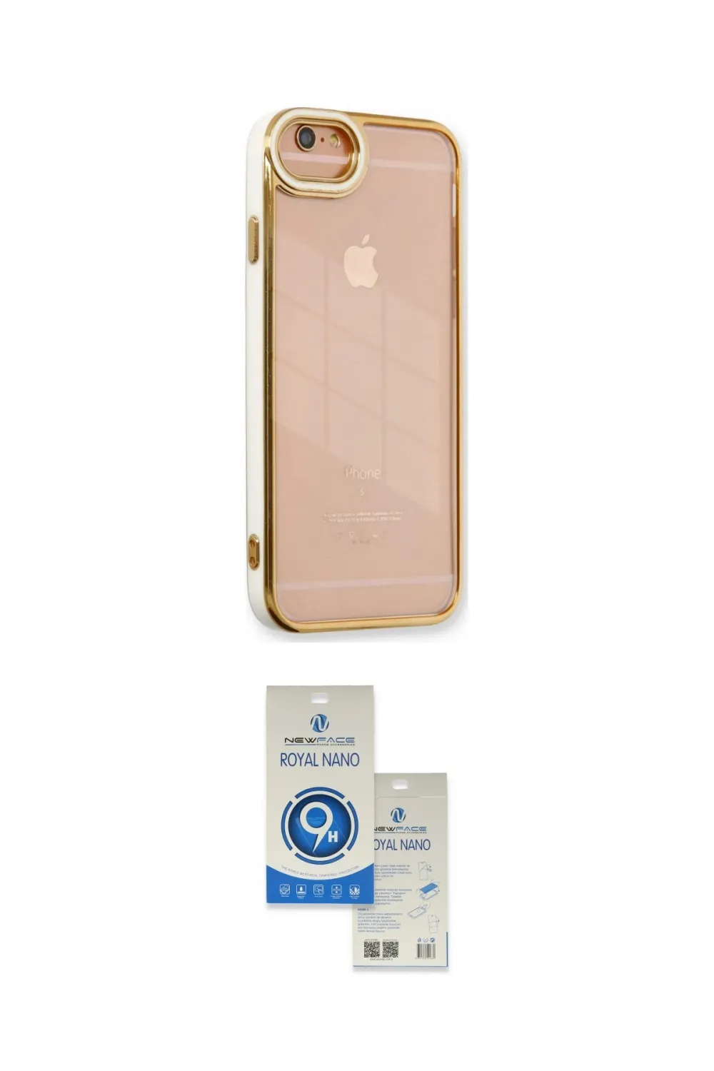 ieg™ iPhone 6 Kılıf Çekirdek Klasik Serisi - Şeffaf Royal Nano Ekran Koruyucu