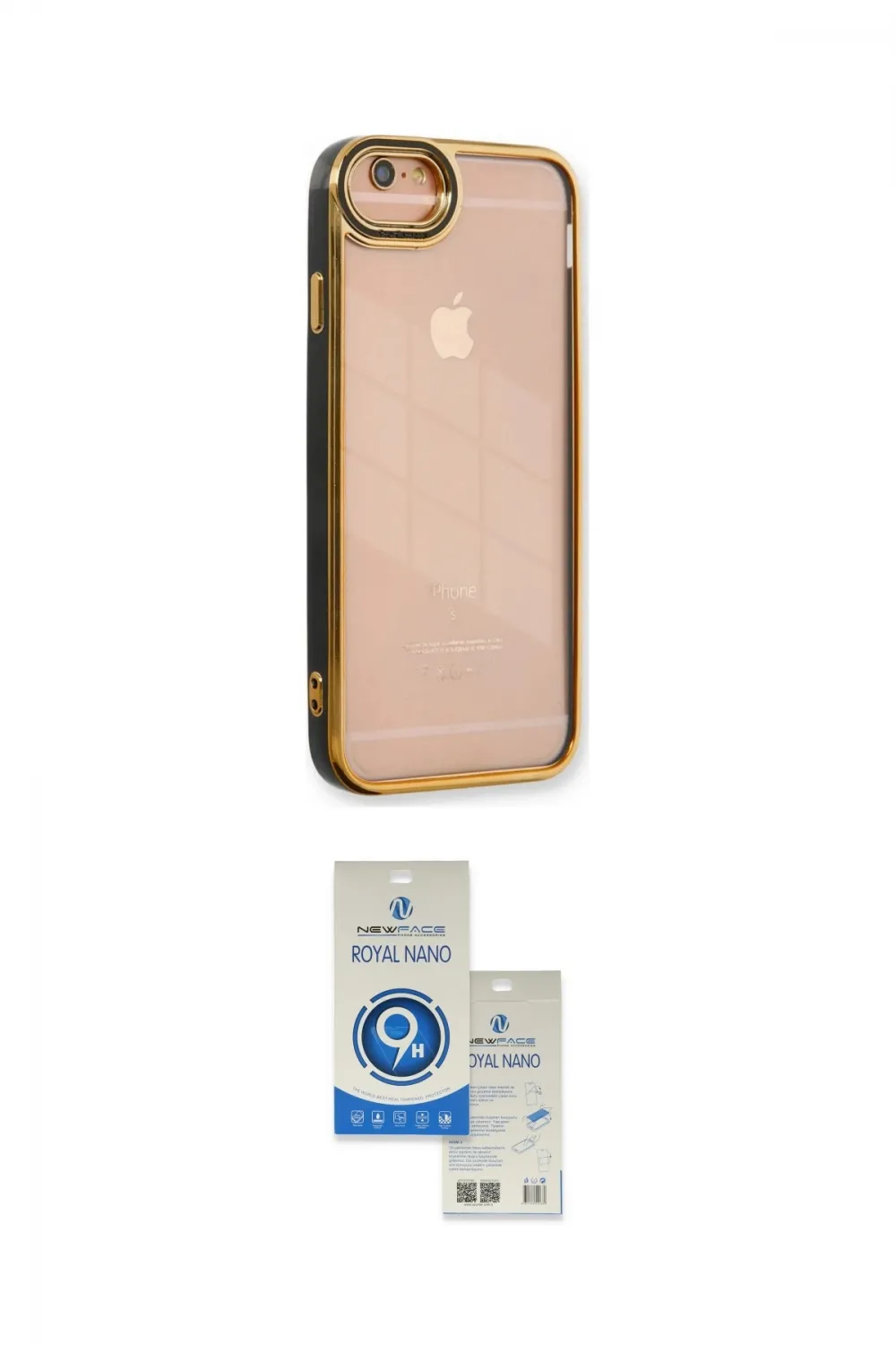 ieg™ iPhone 6 Kılıf Çekirdek Klasik Serisi - Şeffaf Royal Nano Ekran Koruyucu