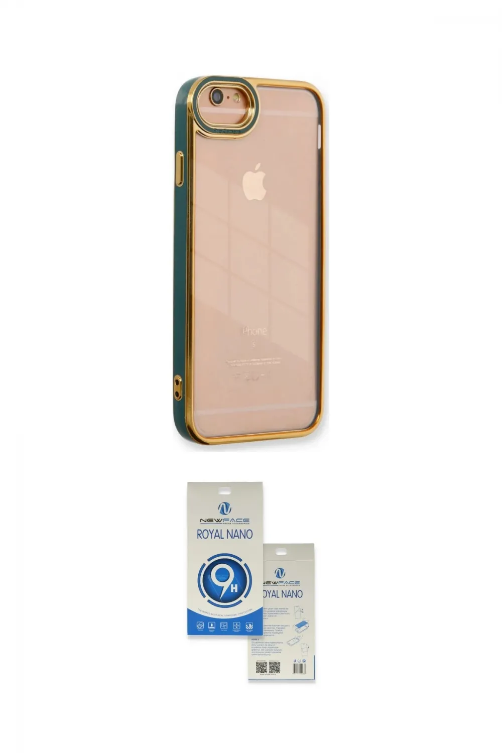 ieg™ iPhone 6 Kılıf Çekirdek Klasik Serisi - Şeffaf Royal Nano Ekran Koruyucu
