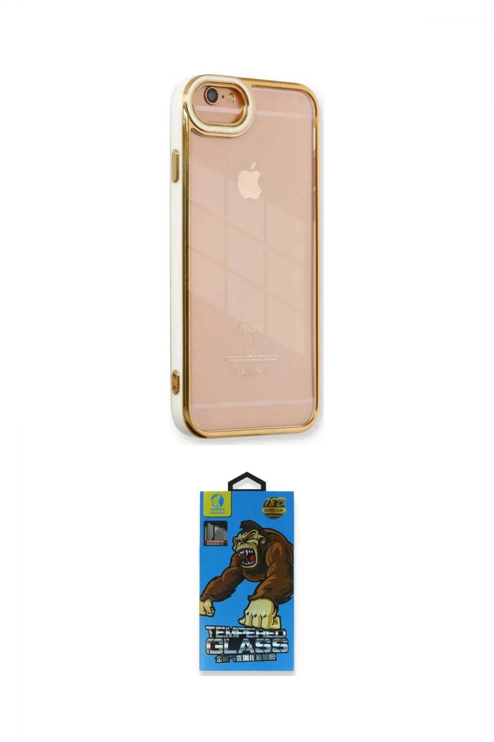 ieg™ iPhone 6 Kılıf Çekirdek Klasik Serisi - Siyah 18D Cam Ekran Koruyucu