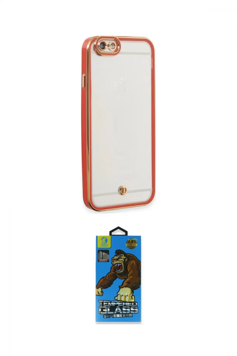 ieg™ iPhone 6 Kılıf Çekirdek Klasik Serisi - Siyah 18D Cam Ekran Koruyucu