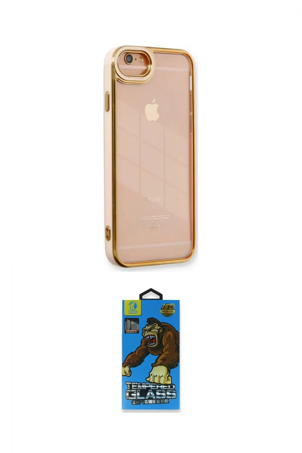 ieg™ iPhone 6 Kılıf Çekirdek Klasik Serisi - Siyah 18D Cam Ekran Koruyucu