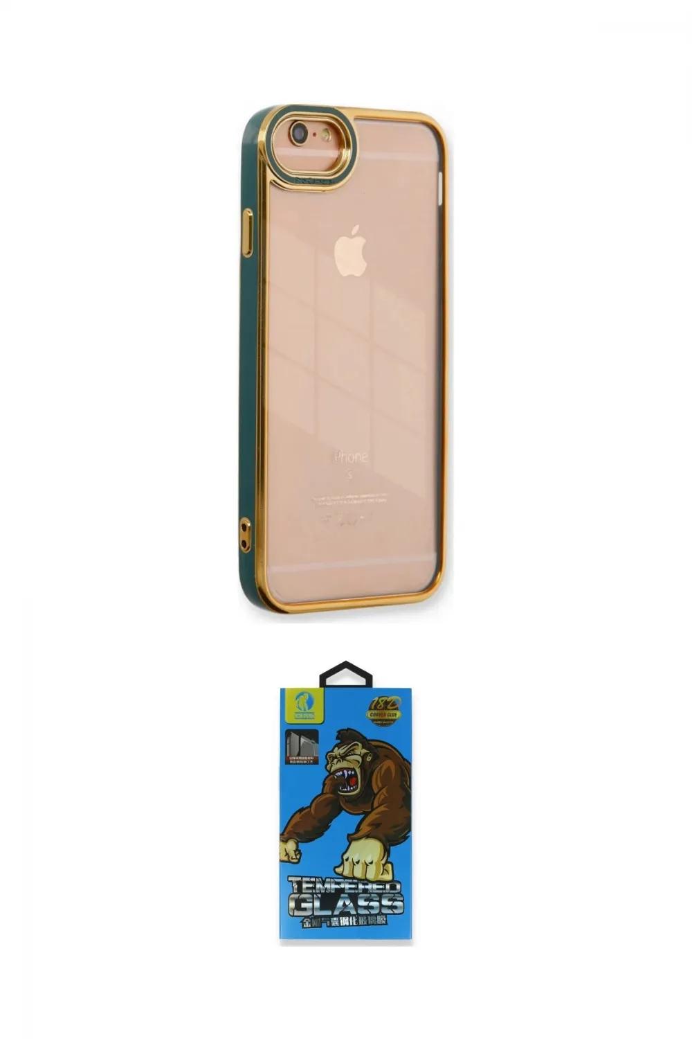 ieg™ iPhone 6 Kılıf Çekirdek Klasik Serisi - Siyah 18D Cam Ekran Koruyucu