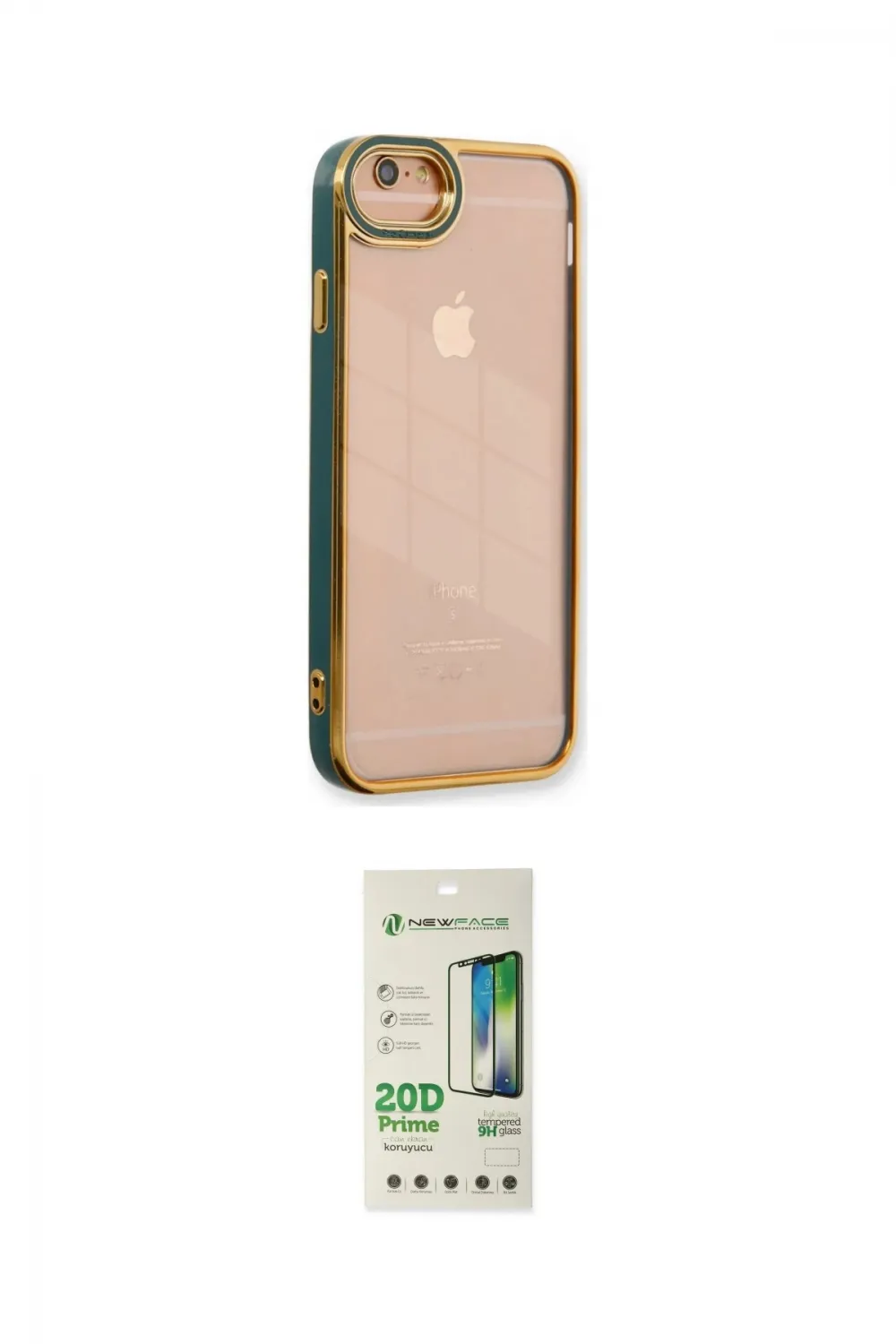 ieg™ iPhone 6 Kılıf Çekirdek Klasik Serisi - Siyah 20D Premium Cam Ekran Koruyucu