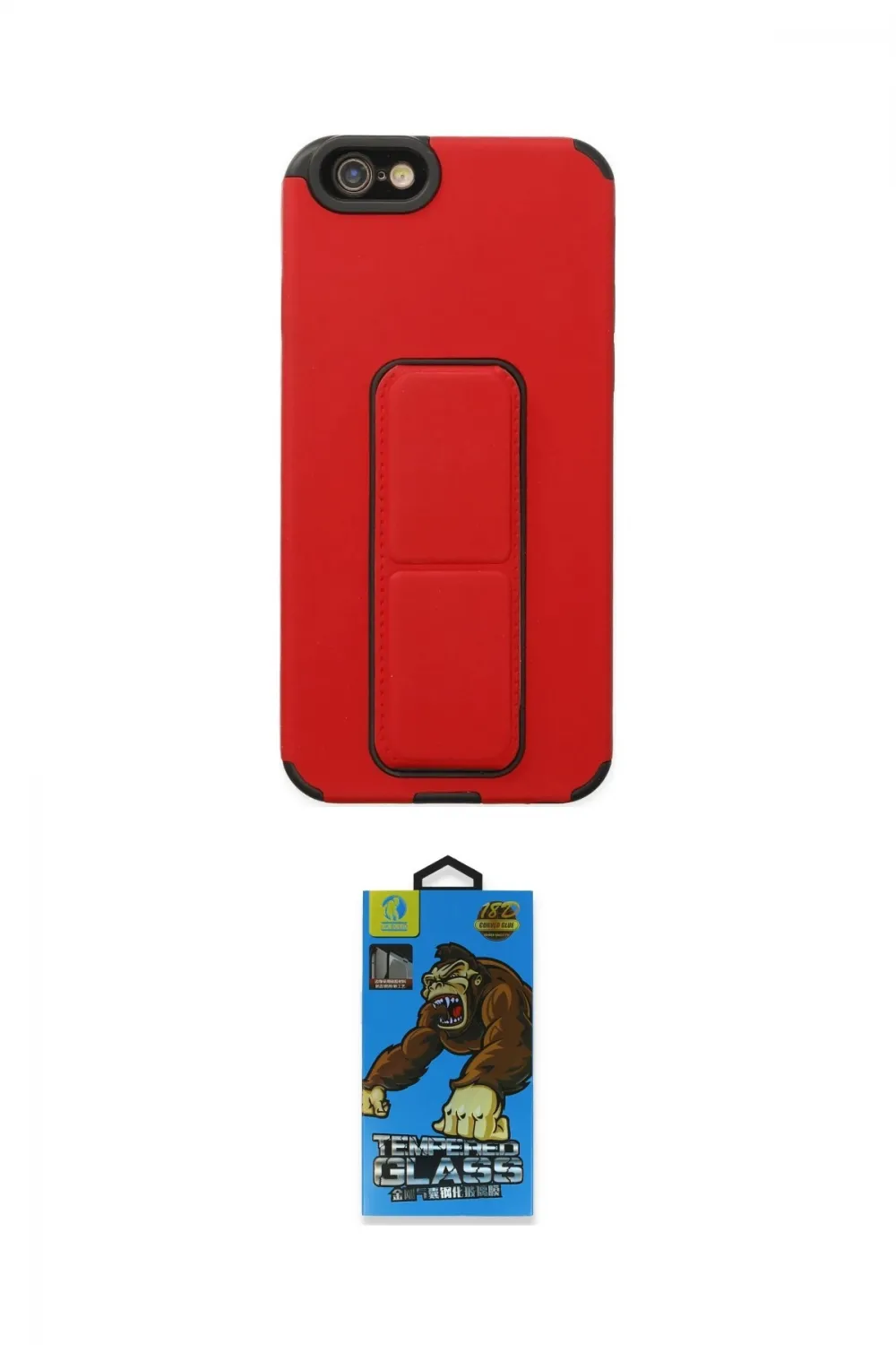 ieg™ iPhone 6 Kılıf Çekirdek Yansıma - Beyaz 18D Cam Ekran Koruyucu