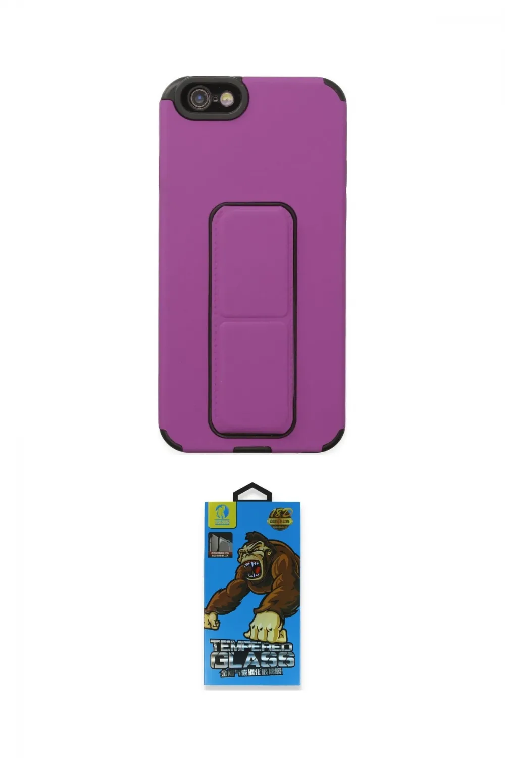 ieg™ iPhone 6 Kılıf Çekirdek Yansıma - Beyaz 18D Cam Ekran Koruyucu