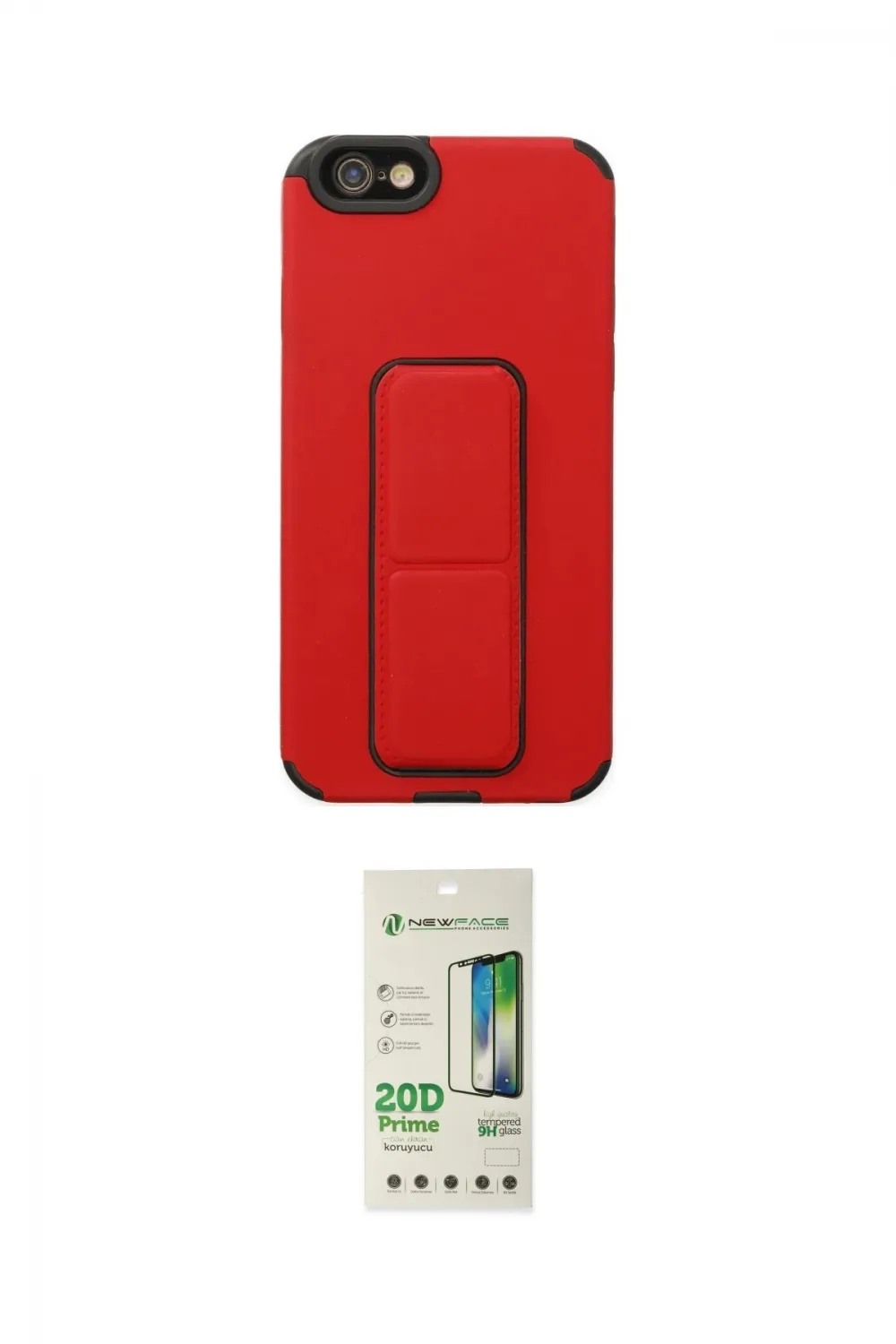 ieg™ iPhone 6 Kılıf Çekirdek Yansıma - Beyaz 20D Premium Cam Ekran Koruyucu
