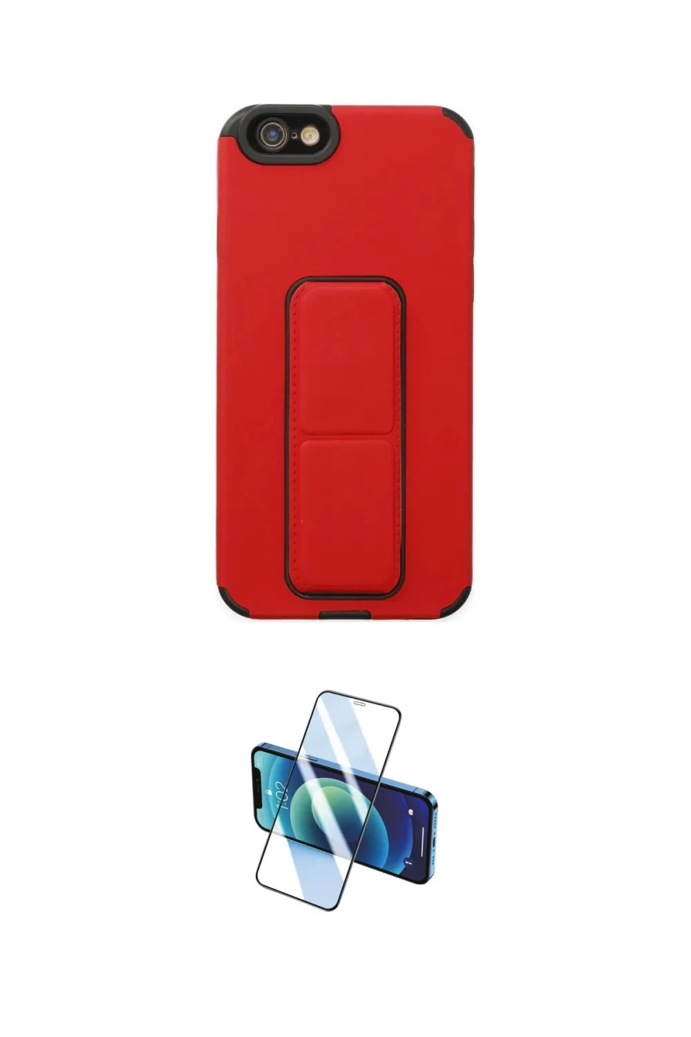 ieg™ iPhone 6 Kılıf Çekirdek Yansıma - Beyaz 3D Antistatik Cam Ekran Koruyucu