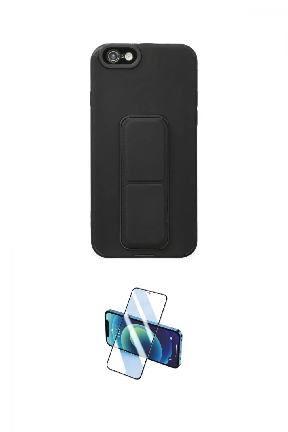 ieg™ iPhone 6 Kılıf Çekirdek Yansıma - Beyaz 3D Antistatik Cam Ekran Koruyucu