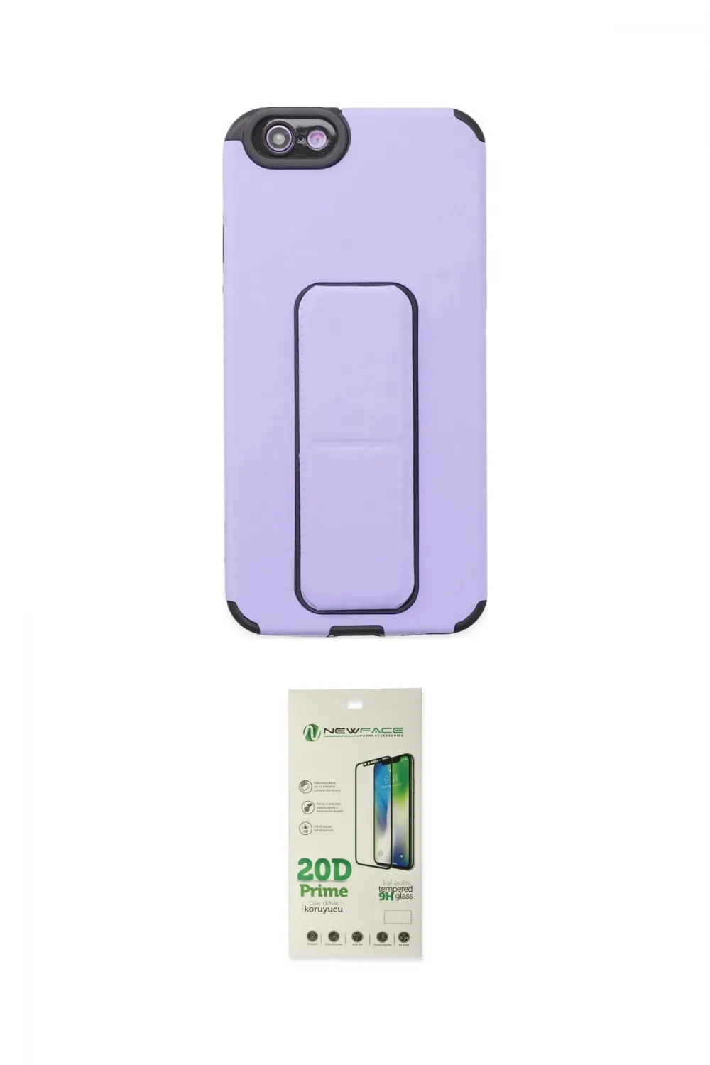 ieg™ iPhone 6 Kılıf Çekirdek Yansıma - Siyah 20D Premium Cam Ekran Koruyucu