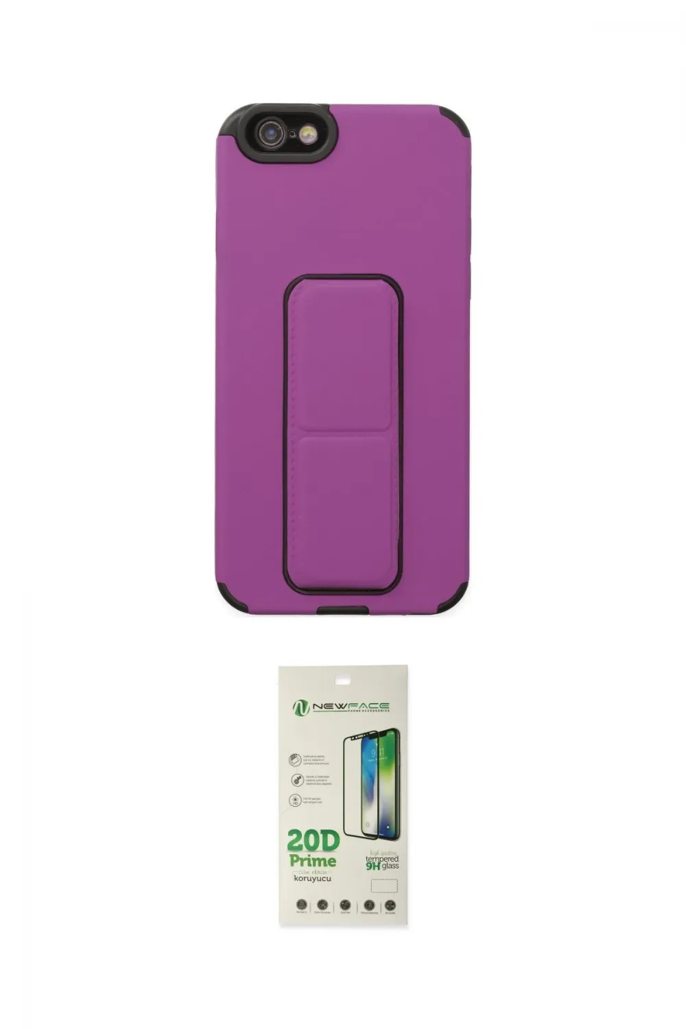 ieg™ iPhone 6 Kılıf Çekirdek Yansıma - Siyah 20D Premium Cam Ekran Koruyucu