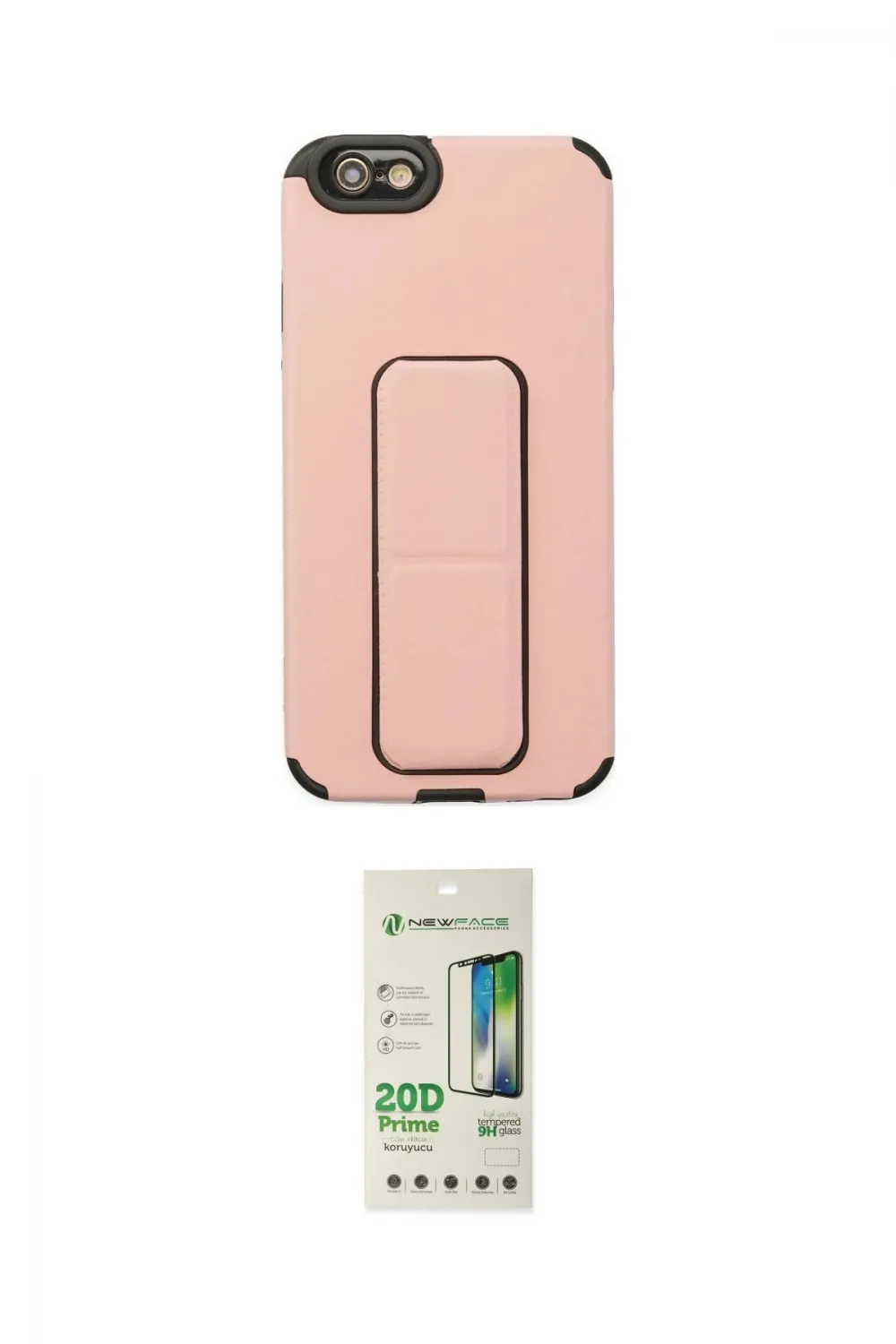 ieg™ iPhone 6 Kılıf Çekirdek Yansıma - Siyah 20D Premium Cam Ekran Koruyucu