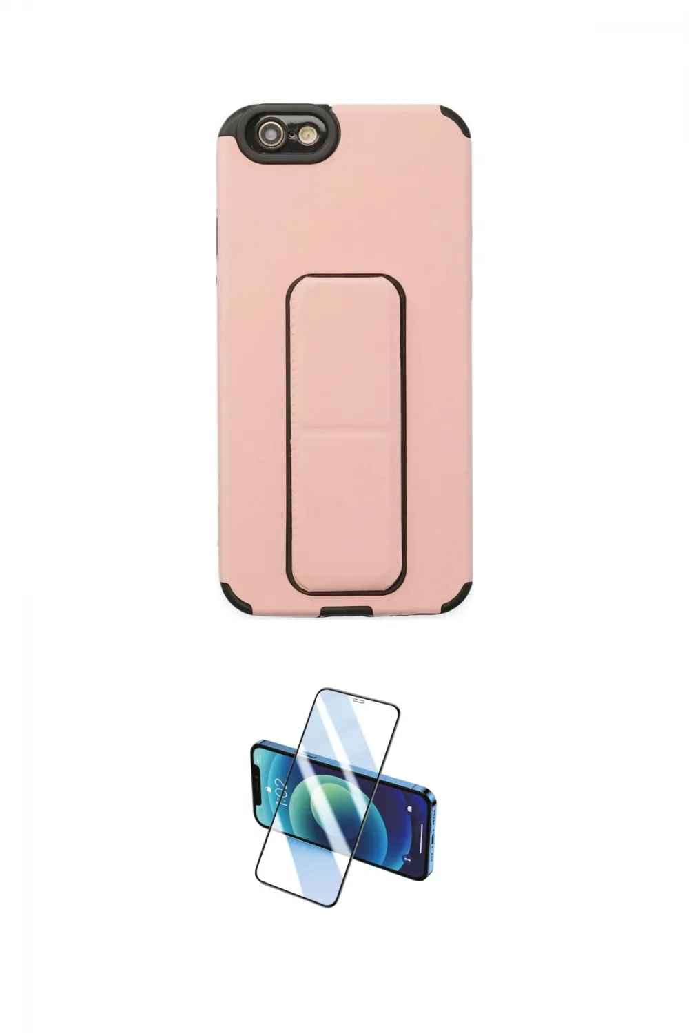 ieg™ iPhone 6 Kılıf Çekirdek Yansıma - Siyah 3D Antistatik Cam Ekran Koruyucu