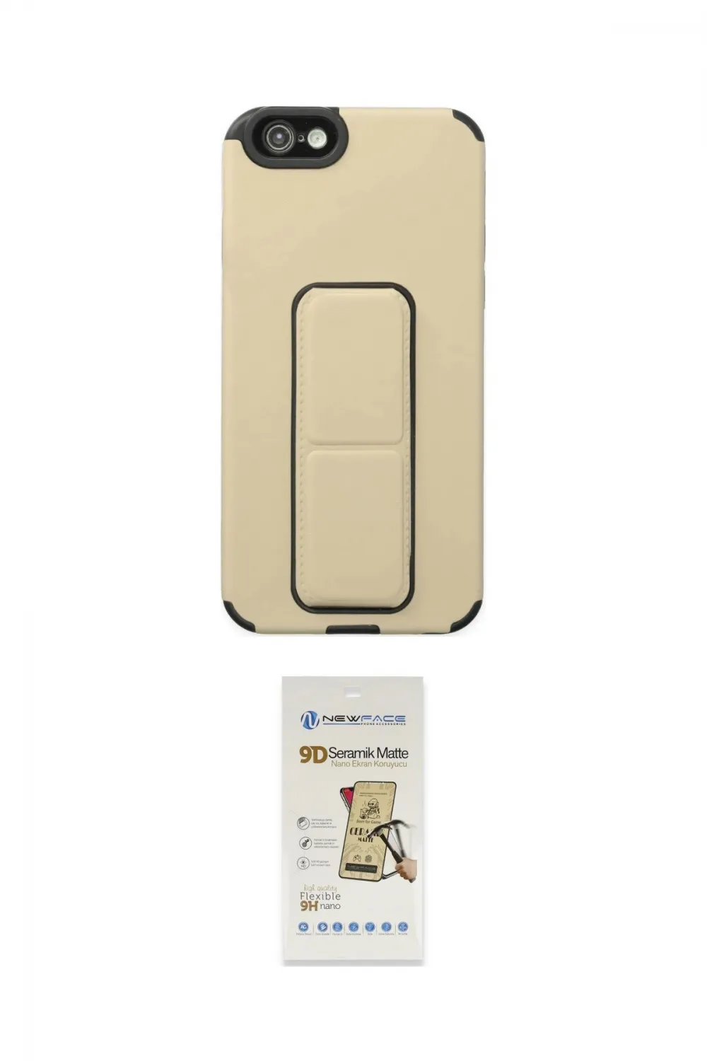 ieg™ iPhone 6 Kılıf Çekirdek Yansıma - Siyah Mat Seramik Nano Ekran Koruyucu