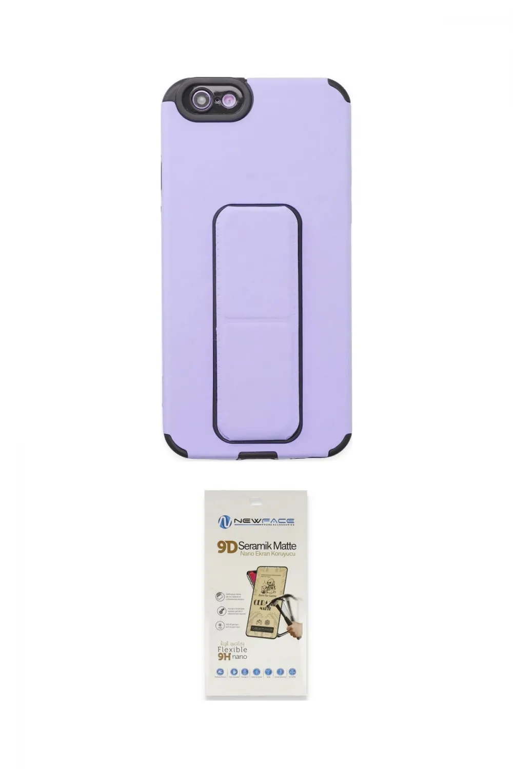ieg™ iPhone 6 Kılıf Çekirdek Yansıma - Siyah Mat Seramik Nano Ekran Koruyucu