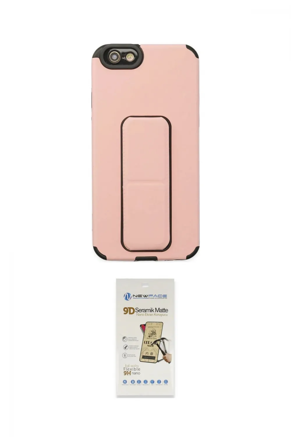 ieg™ iPhone 6 Kılıf Çekirdek Yansıma - Siyah Mat Seramik Nano Ekran Koruyucu