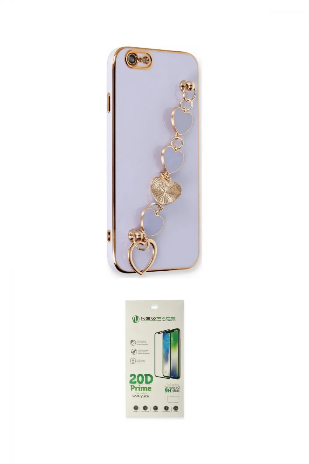 ieg™ iPhone 6 Kılıf Nova Işık Prime - Beyaz 20D Premium Cam Ekran Koruyucu