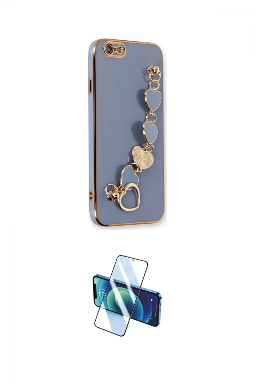 ieg™ iPhone 6 Kılıf Nova Işık Prime - Beyaz 3D Antistatik Cam Ekran Koruyucu