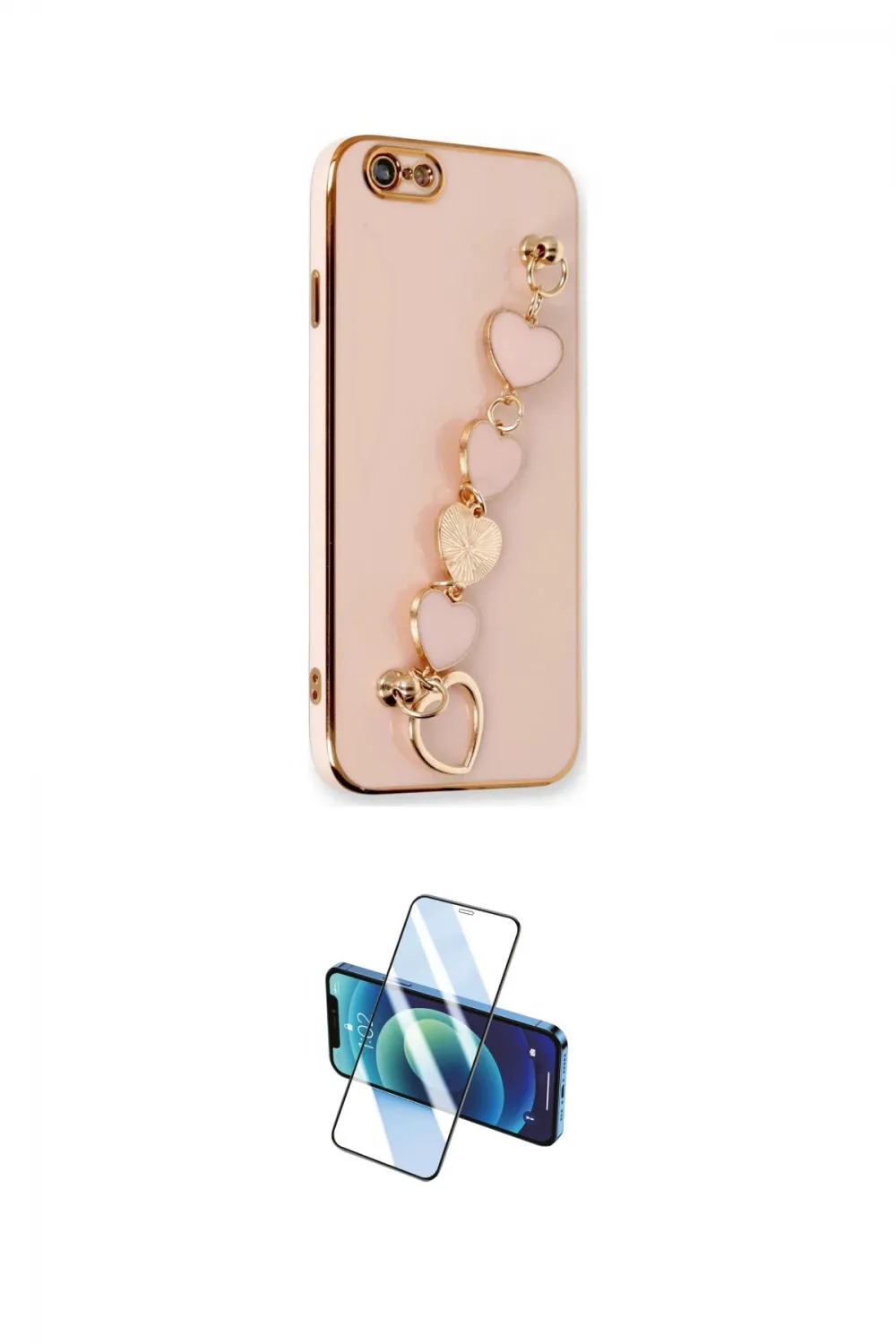 ieg™ iPhone 6 Kılıf Nova Işık Prime - Beyaz 3D Antistatik Cam Ekran Koruyucu