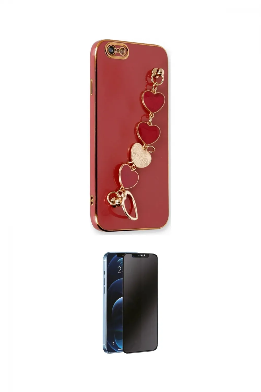 ieg™ iPhone 6 Kılıf Nova Işık Prime - Siyah 3D Antistatik Hayalet Cam Ekran Koruyucu