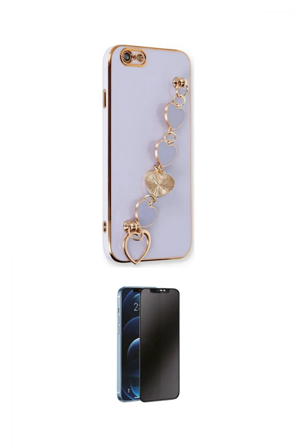 ieg™ iPhone 6 Kılıf Nova Işık Prime - Siyah 3D Antistatik Hayalet Cam Ekran Koruyucu
