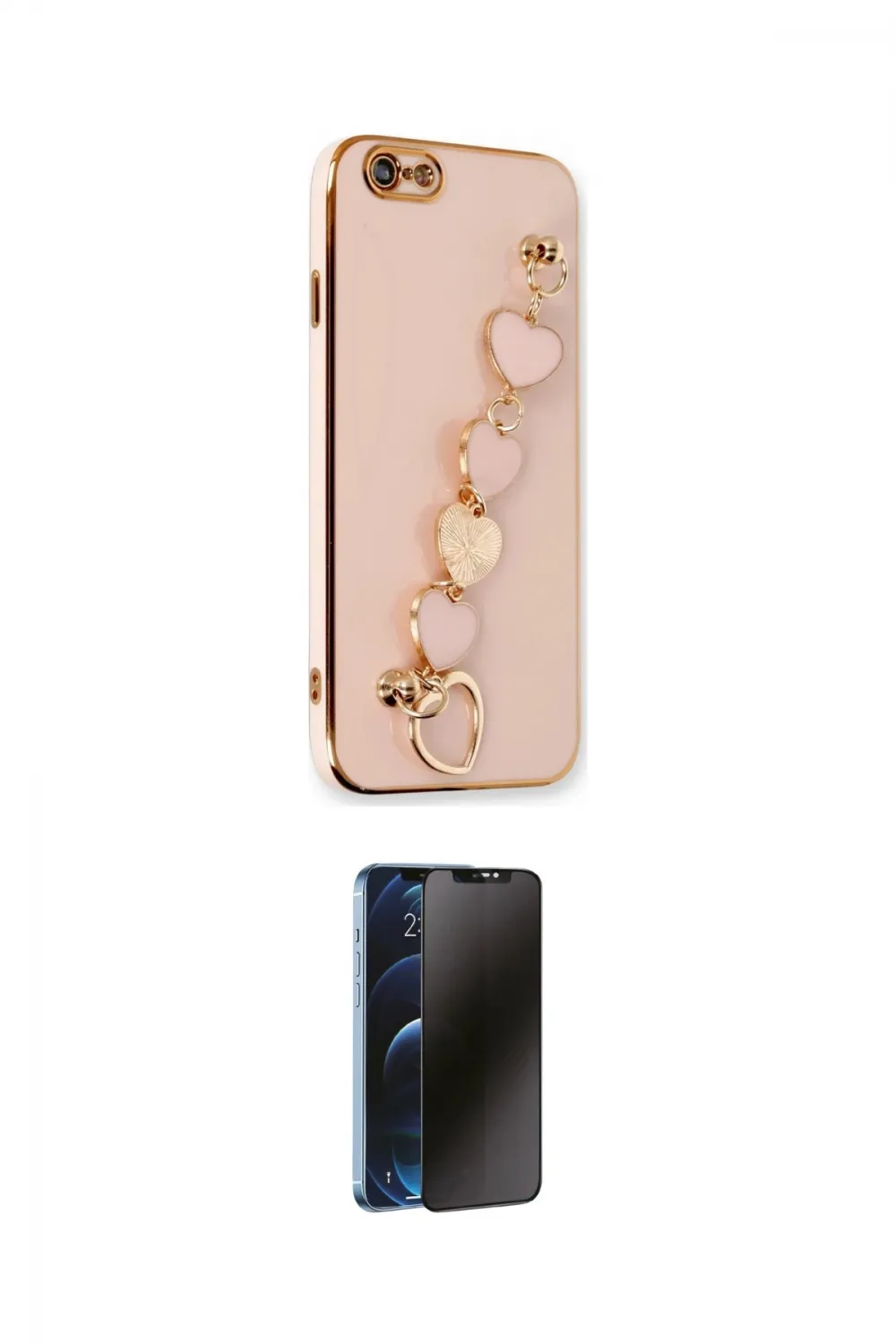 ieg™ iPhone 6 Kılıf Nova Işık Prime - Siyah 3D Antistatik Hayalet Cam Ekran Koruyucu