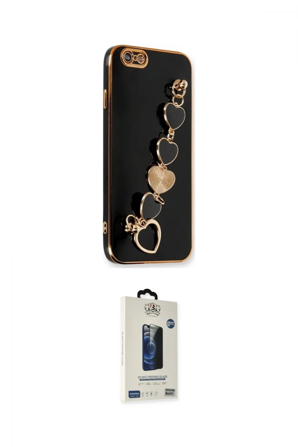 ieg™ iPhone 6 Kılıf Nova Işık Prime - Siyah Bilvis Hayalet Cam Ekran Koruyucu