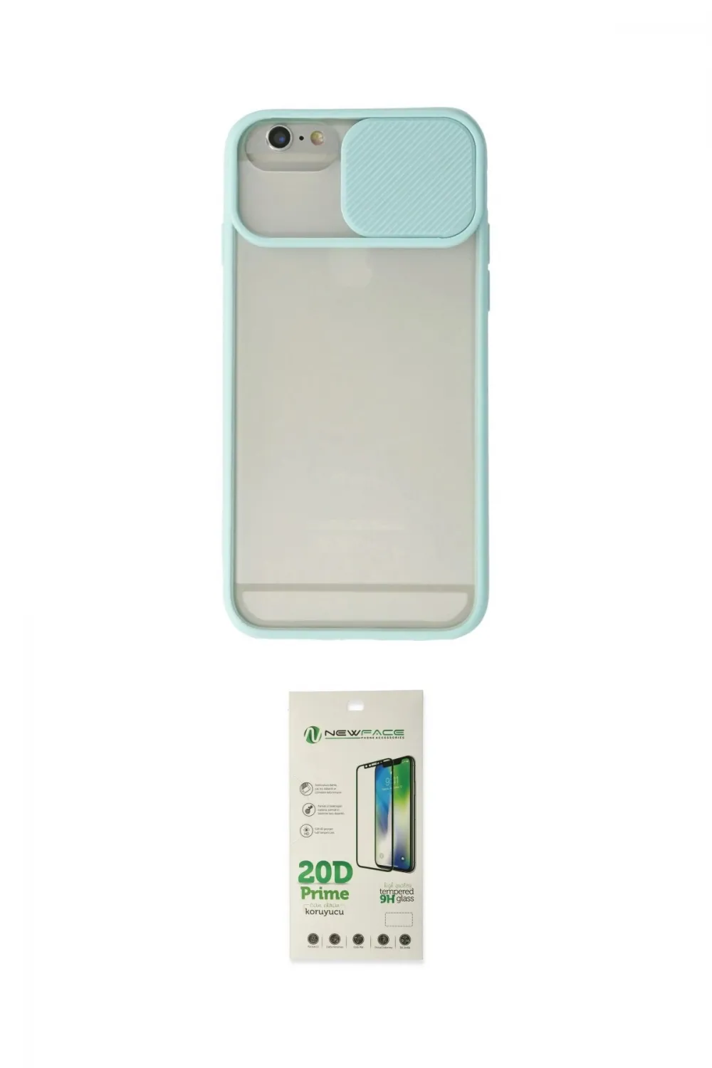 ieg™ iPhone 6 Kılıf Vadi Çizgi - Beyaz 20D Premium Cam Ekran Koruyucu