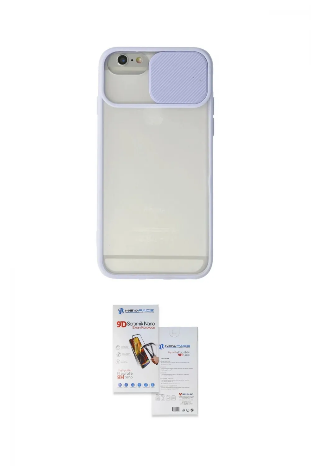 ieg™ iPhone 6 Kılıf Vadi Çizgi - Beyaz Seramik Nano Ekran Koruyucu