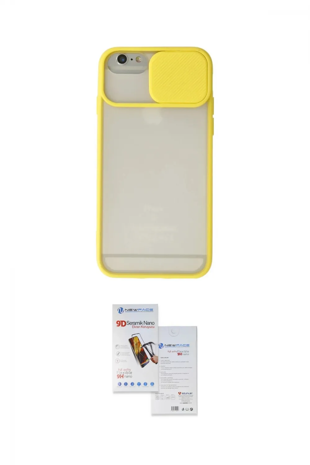 ieg™ iPhone 6 Kılıf Vadi Çizgi - Beyaz Seramik Nano Ekran Koruyucu