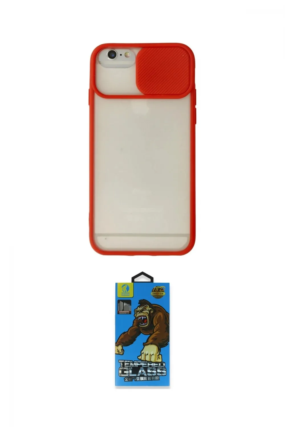 ieg™ iPhone 6 Kılıf Vadi Çizgi - Siyah 18D Cam Ekran Koruyucu
