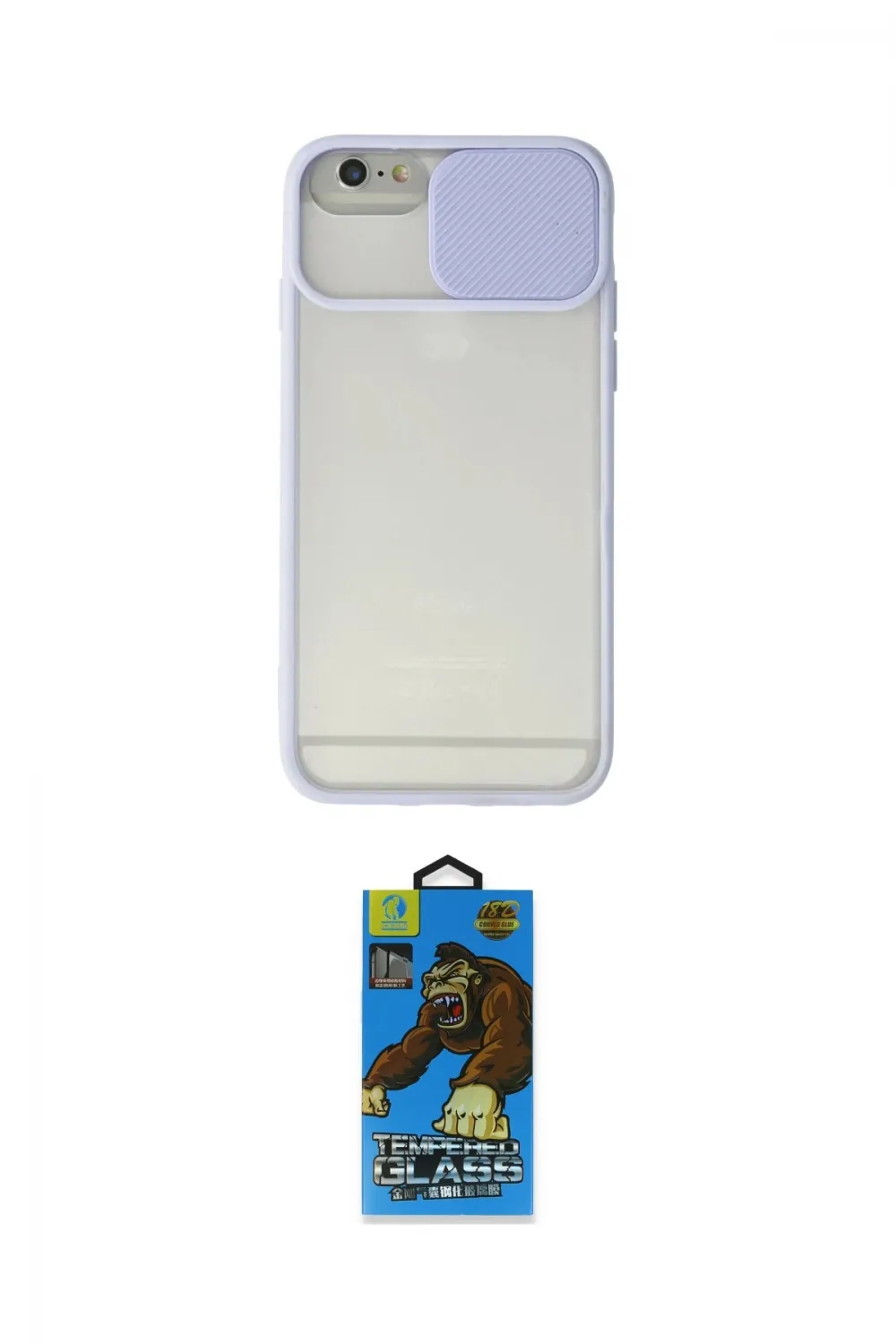 ieg™ iPhone 6 Kılıf Vadi Çizgi - Siyah 18D Cam Ekran Koruyucu