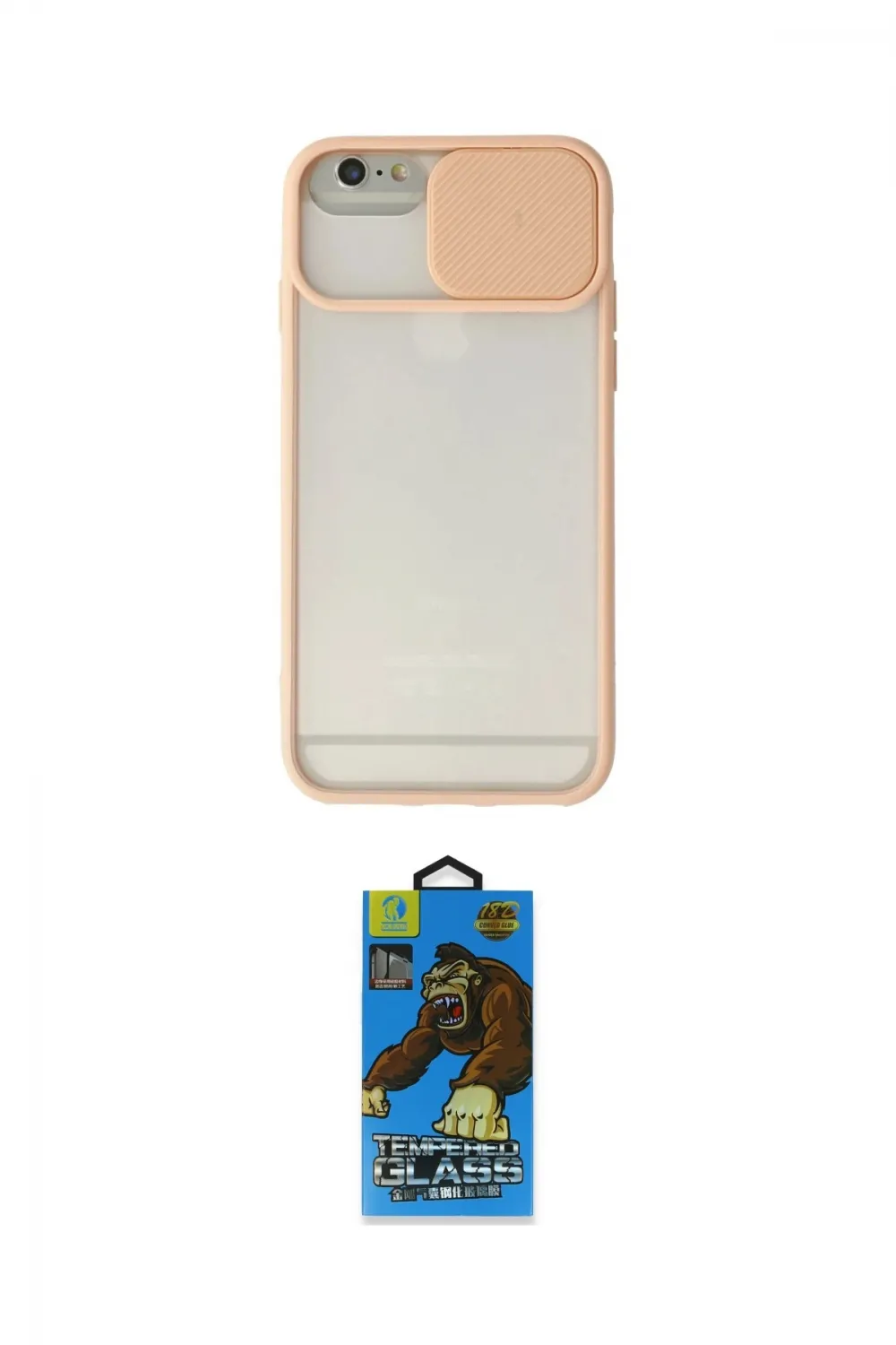 ieg™ iPhone 6 Kılıf Vadi Çizgi - Siyah 18D Cam Ekran Koruyucu