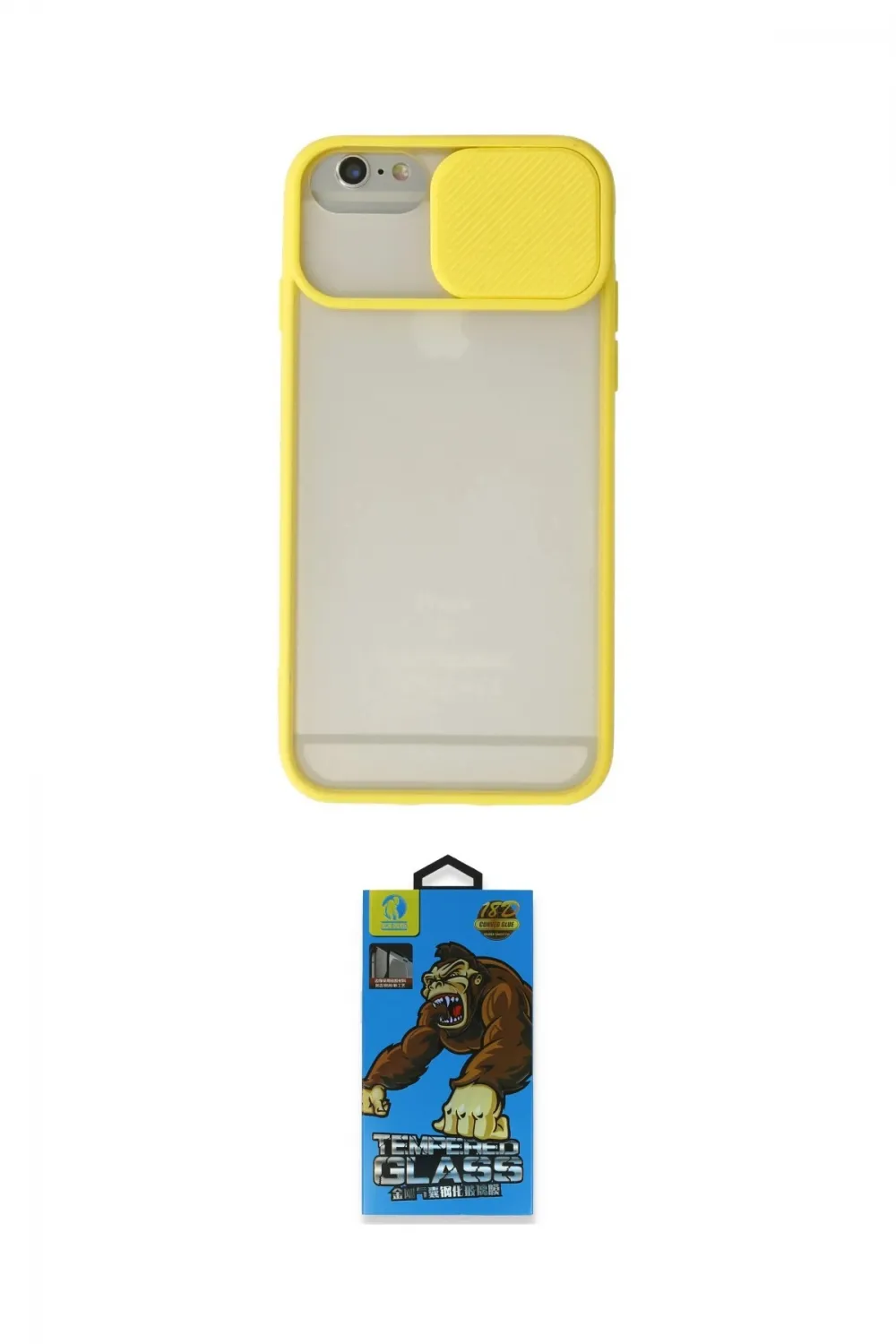 ieg™ iPhone 6 Kılıf Vadi Çizgi - Siyah 18D Cam Ekran Koruyucu