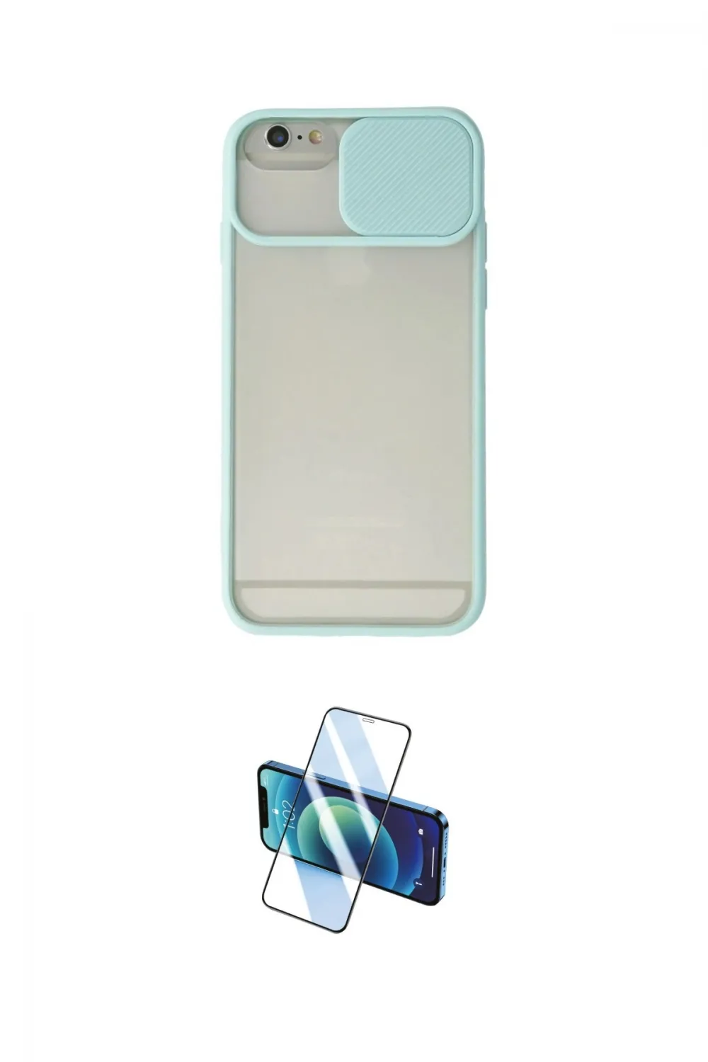 ieg™ iPhone 6 Kılıf Vadi Çizgi - Siyah 3D Antistatik Seramik Nano Ekran Koruyucu