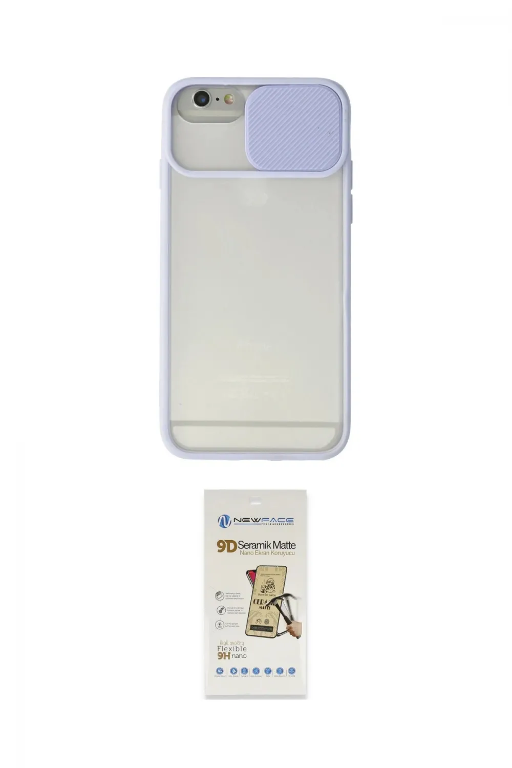 ieg™ iPhone 6 Kılıf Vadi Çizgi - Siyah Mat Seramik Nano Ekran Koruyucu