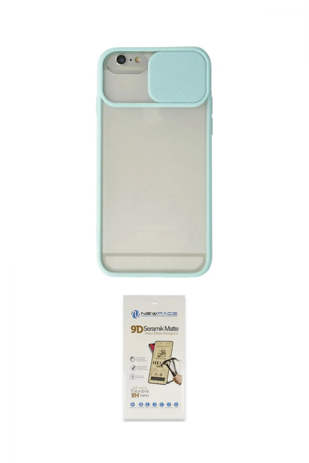 ieg™ iPhone 6 Kılıf Vadi Çizgi - Siyah Mat Seramik Nano Ekran Koruyucu