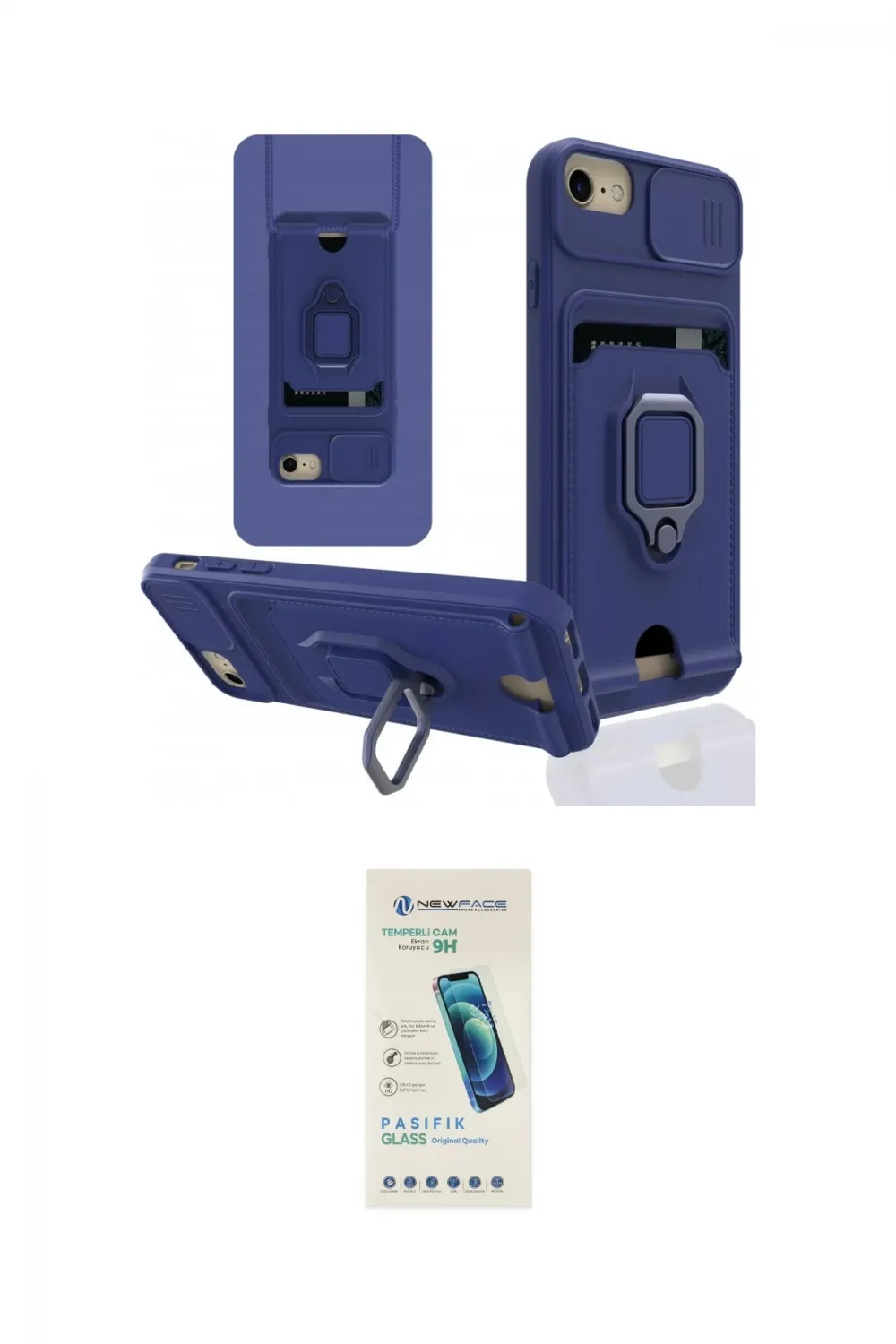 ieg™ iPhone 6 Kılıf Vadi Form Prime - Şeffaf Pasifik Cam Ekran Koruyucu