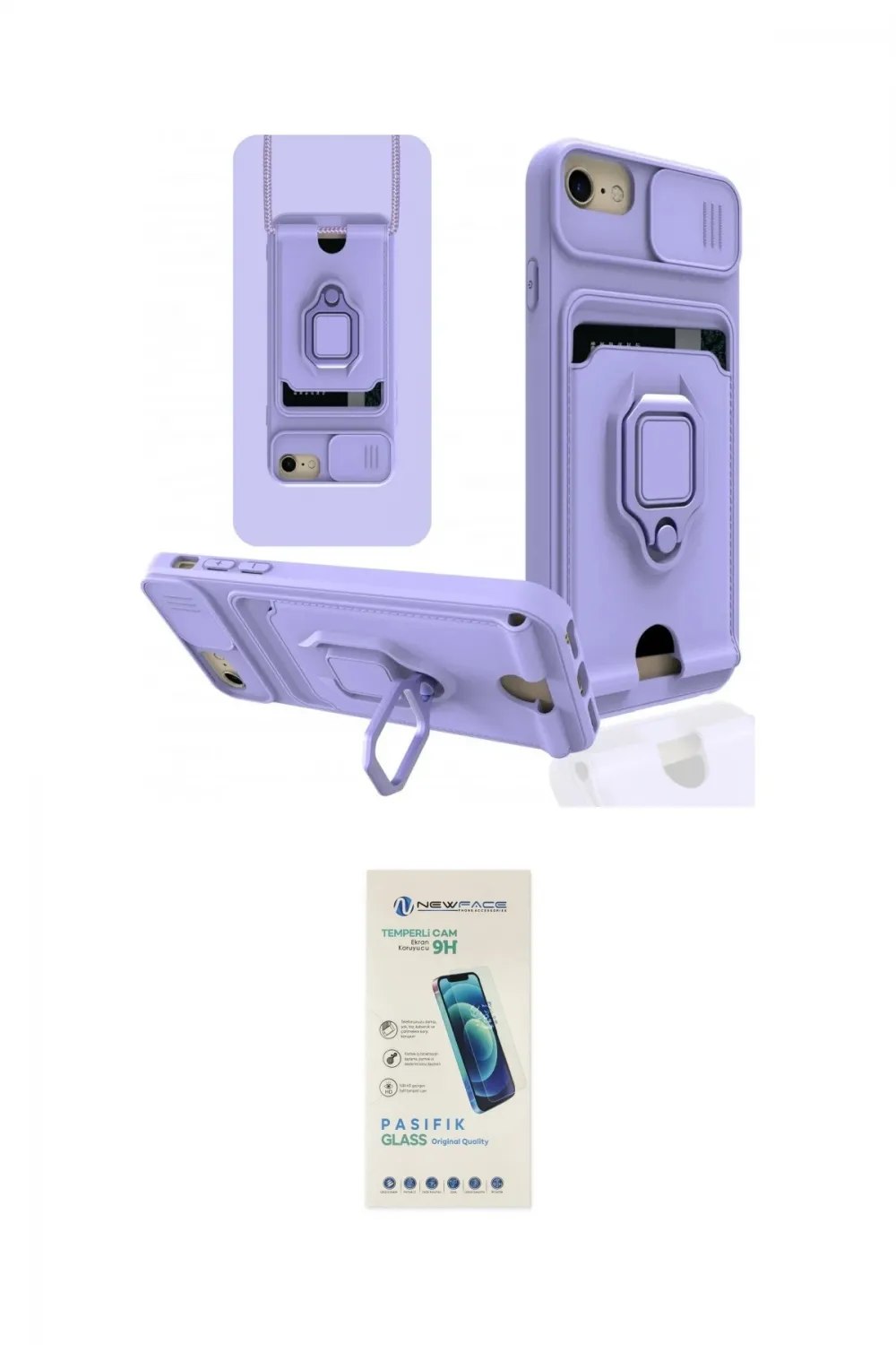 ieg™ iPhone 6 Kılıf Vadi Form Prime - Şeffaf Pasifik Cam Ekran Koruyucu