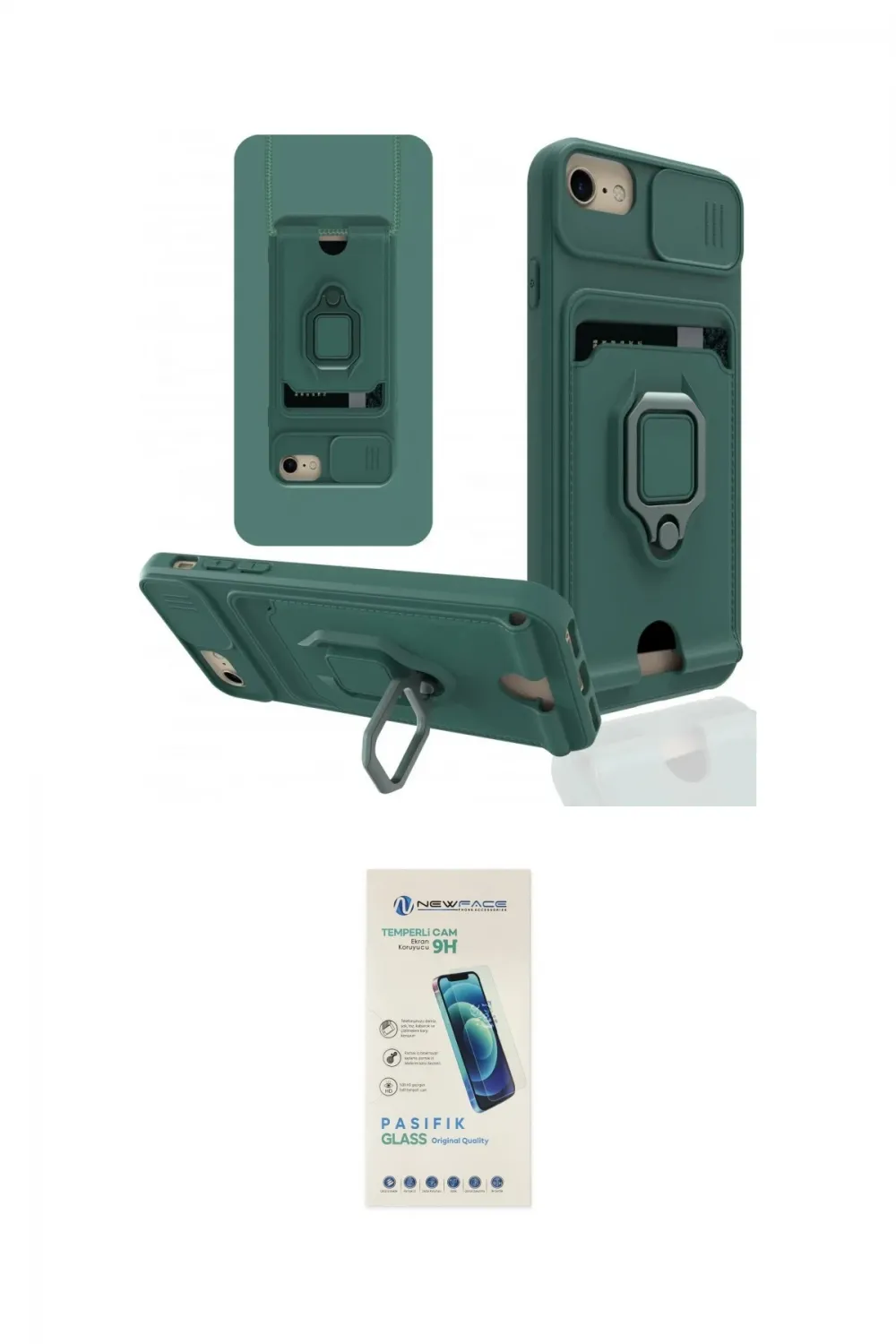 ieg™ iPhone 6 Kılıf Vadi Form Prime - Şeffaf Pasifik Cam Ekran Koruyucu