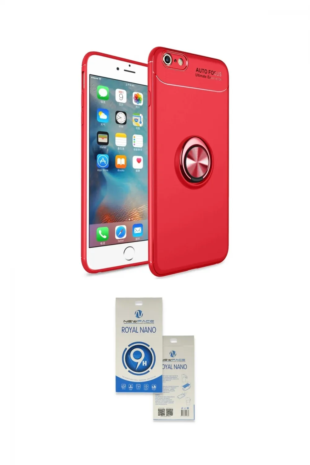 ieg™ iPhone 6 Kılıf Yankı Form Prime - Şeffaf Royal Nano Ekran Koruyucu