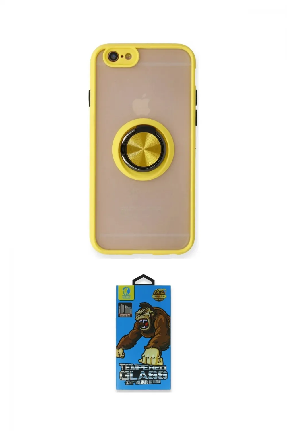 ieg™ iPhone 6 Kılıf Yörünge Çizgi - Beyaz 18D Cam Ekran Koruyucu